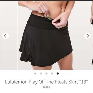 LULULEMON Play Off The Pleats Skirt Regular